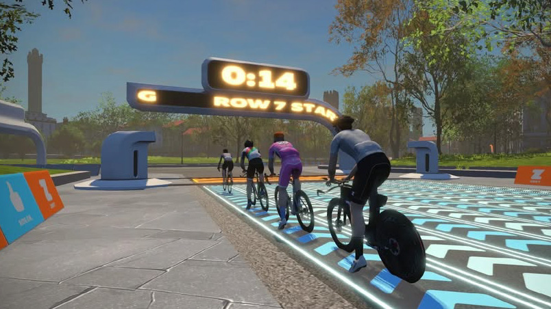 A Zwift Virtual Race